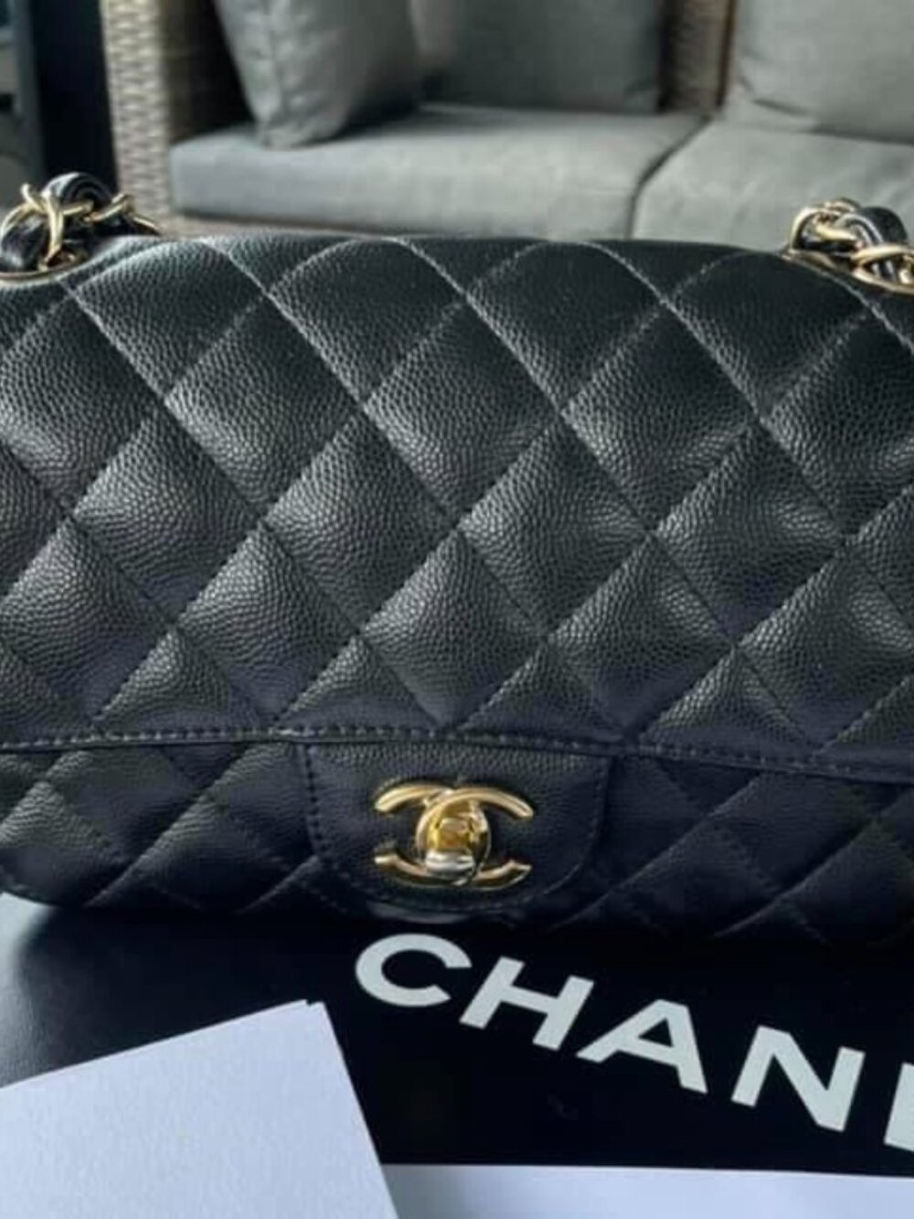 Caviar Mini Rectangular Classic Flap - Picture 2 of 7